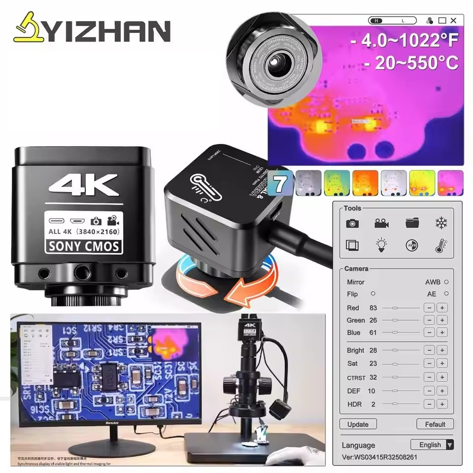 كاميرا مجهر حراري YIZHAN بدقة  - مراجعة Electronics Repair In Usa وسعره